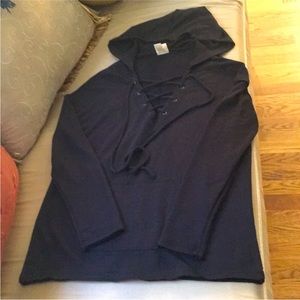 Mossimo Supply black lace up Hoodie sz.M